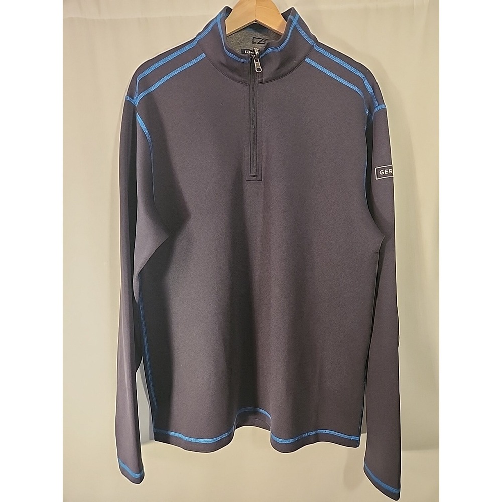 Cutter & Buck Men's Reversible Overknit 1/4 Zip Pullover/Golf Jacket/Sweater